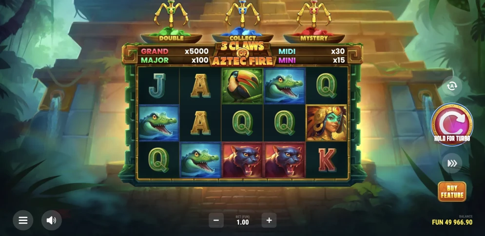 3 Claws of Aztec Fire Slot