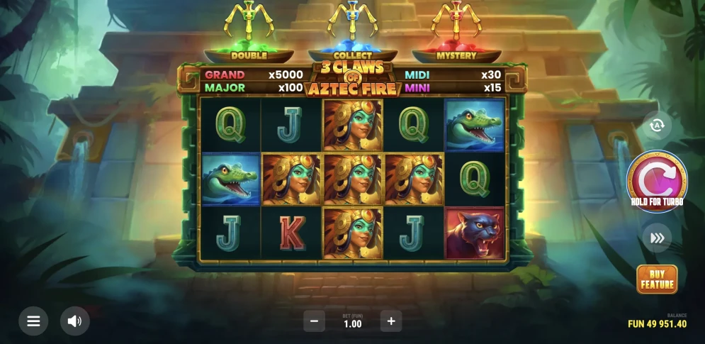 3 Claws of Aztec Fire Slot